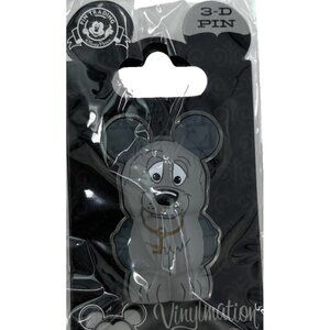 NEW Disney Parks Trading Pin Pirates of the Caribbean Dog 3D Vinylmation Gray